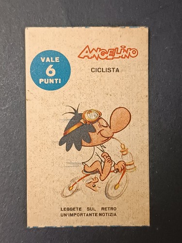 Figurina angelino ciclista - angelino,