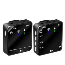 Mini Microfono Wireless Lavalier per Live Streaming Registrazione Giochi Intervista Vlogger