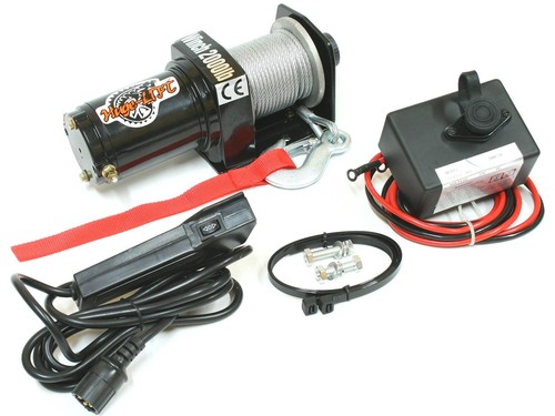 Argano elettrico 12v 907kg - elettrico, /
