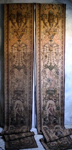 Pair antique aubusson - pair,