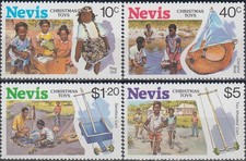 Nevis Giocattoli di Natale 1987 MNH-5,50 Euro