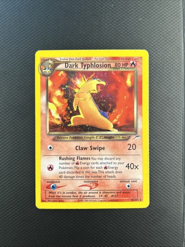 Dark typhlosion 105 - dark, holo