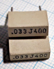 23X condensatori poliestere 33000 pF - 400V, tolleranza 5%, NUOVI (NOS)