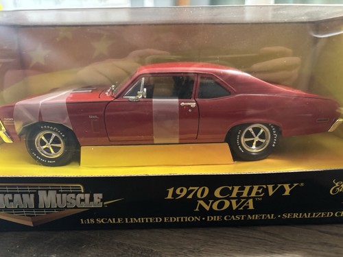 1970 red chevy nova american - 1970,