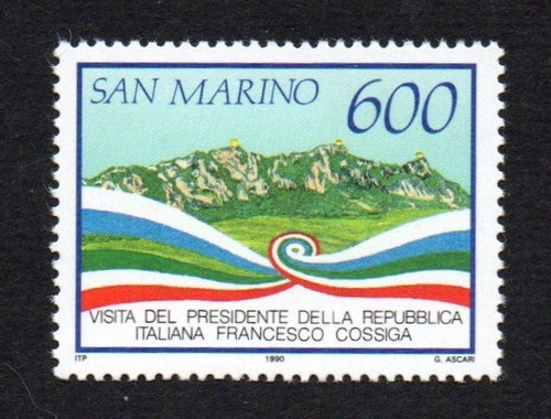 San marino 1990 visita del - 1990,