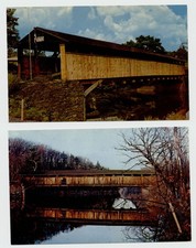 LOTTO 2 cartoline Rifton NY Perrines Bridge Wallkill River Rt 213 inutilizzate