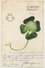 KIRCHNER RAPHAEL  - A QUATRE FEUILLES -viaggiata 1901 #80