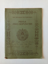 Cf16,spartito musicale,missa pro defunctis,con dedica al m. mangione