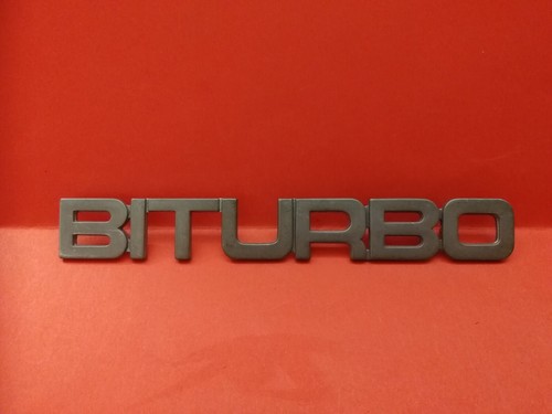 Maserati biturbo scritta - maserati,