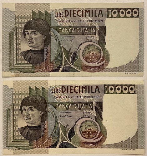 10000 lire andrea del - 10000,