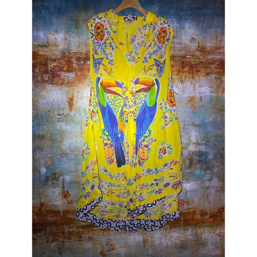 Abito midi wayan giallo tucano - wayan,
