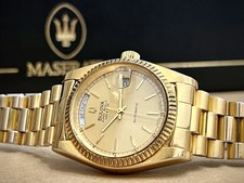 Vintage Watch Bulova President Super Seville DAY/DATE Automatic Gold Plated Box