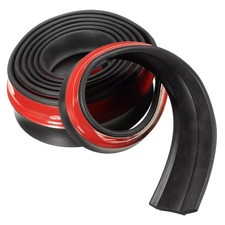 SPOILER AUTO LAMA SOTTO PARAURTI MINIGONNE NERO Adesivo 3M Flessibile UNIVERSALE