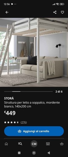 Letto soppalco ikea bianco - ikea,