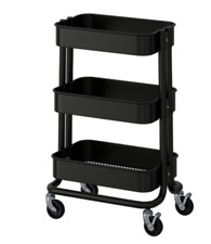 IKEA RÅSKOG Carrello, Nero