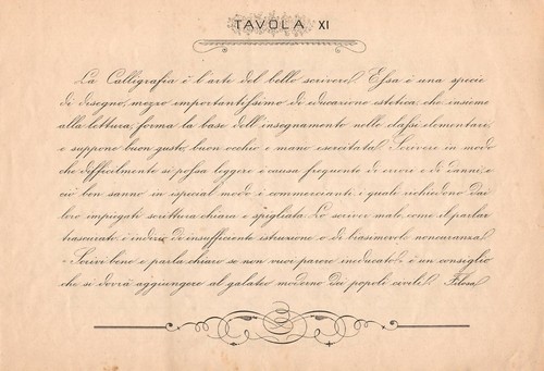 Stampa antica calligrafia - antica,