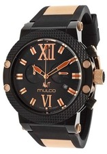 Nuovissimo Orologio Mulco Nuit Cronografo Due Toni Acciaio Inox: VENDITA