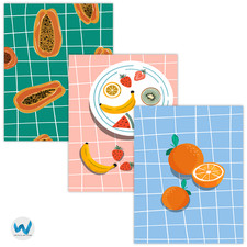 Set 3 Poster Arte da Parete