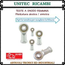 Testa a snodo femmina uniball destro / sinistro accopiamento acciaio / bronzo
