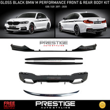 GONNA LATERALE BMW G30 M PERFORMANCE GLOSS STILE NERO LABBRO ANTERIORE SERIE 5 