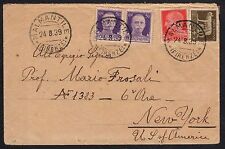 STORIA POSTALE Regno 1939 Lettera da Malmantile per New York (FILQ)
