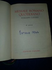 ART.R10071GS"MESSALE ROMANO QUOTIDIANO" EDIZIONE PAOLINE 1965 BUONE CONDIZIONI
