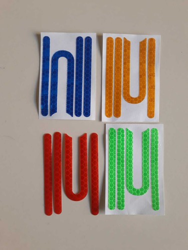 Kit adesivi riflettenti per