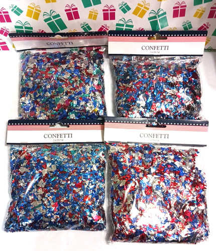 Confetti half pound red - half,