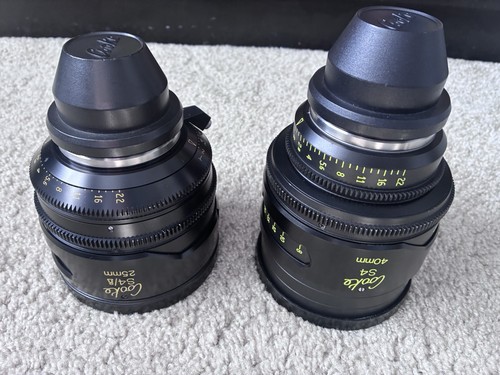 Cooke 25mm and - 25mm, t2