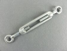 TENDITORE A 2 Occhi ZINCATO Filettato Tirante Occhielli PER CAVI FUNI CAVETTI