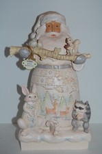 Jim Shore Festiva Natalizia Babbo Natale Jim Shore White Woodland 2018