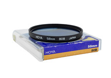 Hoya 80B 58mm filter filtro blu made in Japan