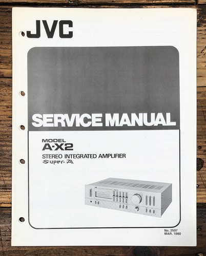 Jvc amplificatore manuale - jvc, a-x2