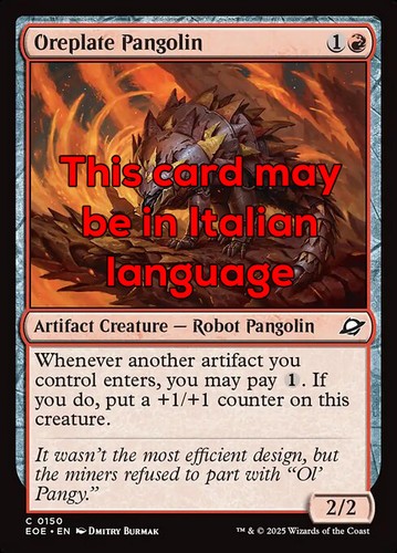 Mtg oreplate pangolin exc - mtg,