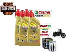 Kit/tagliando Harley/Davidson 883/Sportster/Softail Castrol 20W50 filtro olio 