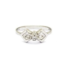 Anello a Fiocco in Oro Bianco