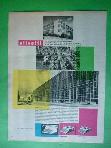 Olivetti lettera 1960 - lettera,