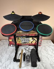 Set Drum batteria + Microfono Guitar Hero World Tour Controller + dongle PS3