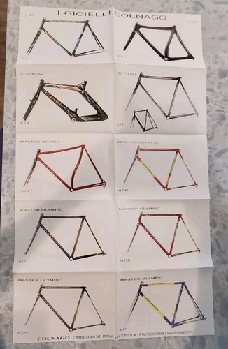 Poster catalogo colnago - catalogo,