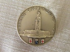 ARMA CARABINIERI C.C.  TARGA PLACCA METALLO PER RADIATORE AUTO I° BRIGATA TORINO