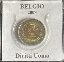 Belgio  2 euro 2008 -  Diritti Uomo  (033)