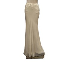 Gonna Ralph Lauren Black Label elegante lunghezza pavimento misto seta taglia 8 nuova con etichette $998