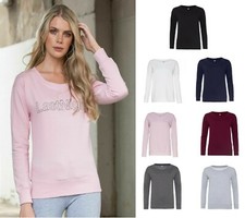 Donna Tinta Unita Felpa Manica