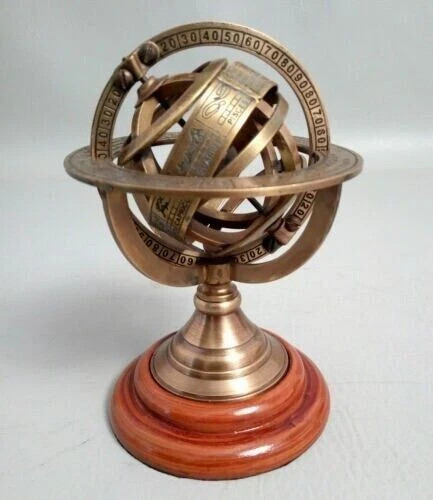 Astrolabio zodiac brass globe - zodiac,