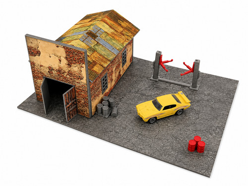 Vecchio kit diorama garage