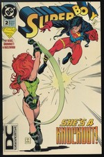 Superboy #2 DC Universe variante logo quasi nuovo - 1° Knockout 1994 confezione da collezione combo