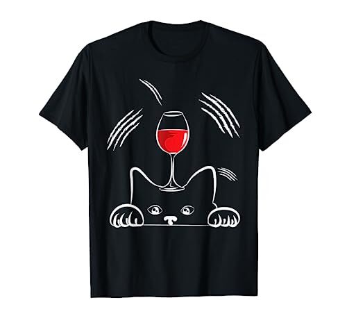 Motivo del gatto vino rosso - gatto,
