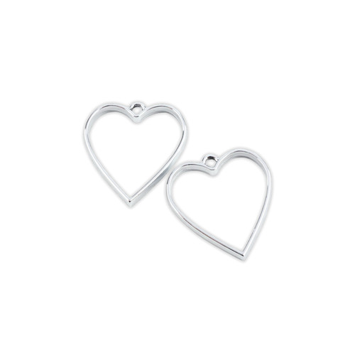 Lunette pendenti cuore - cuore, 34x30