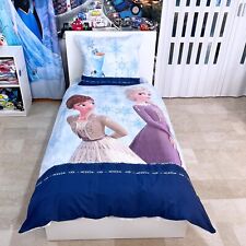 Disney Frozen Set 2pezzi Letto Singolo Copripiumino 160x200cm Cotone Reversibile