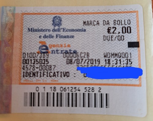 Marche bollo in data - 20, da